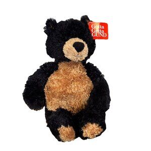 GUND “Lenny” the Black & Brown Teddy Bear 13” Plush Toy  NWT